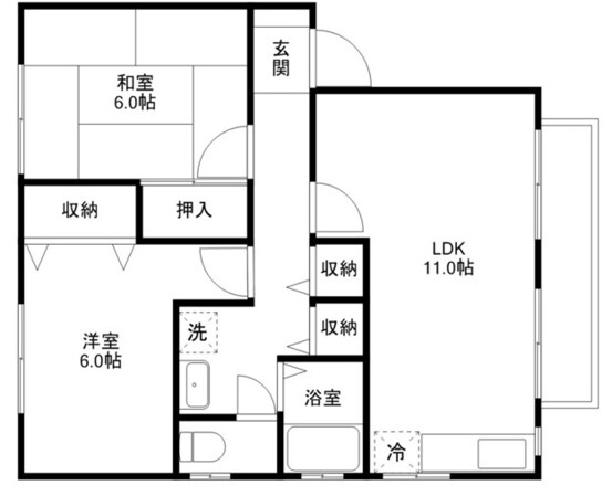 ルシオールⅢの物件間取画像